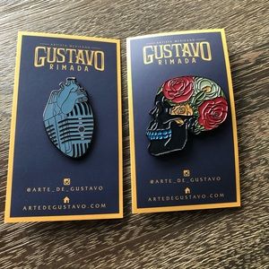 Limited Edition Enamel Artist Pins bundle of 2